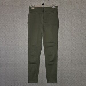 LOFT Skinny Jeans Women's Olive Green High-Rise Stretch Size‎ 2 Pants Ann Taylor